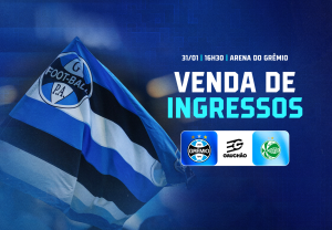Vendas dos ingressos para Grêmio x Juventude começam nesta quarta-feira