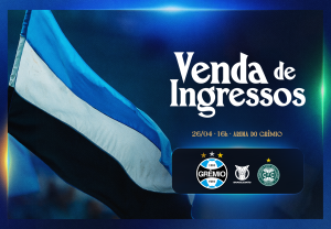 Com promoção para sócios, venda de ingressos para Grêmio x Coritiba inicia nesta quinta&nbsp;