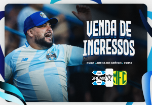 Grêmio x Mirassol: venda de ingressos inicia hoje